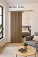 GD MENUISERIES - Porte Coulissante Décor Noyer Light Walnut H204 x L93 cm - vignette