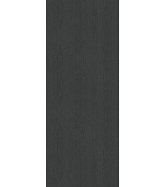 GD MENUISERIES - Porte Coulissante Effet Chêne Anthracite Grey Oak H204 x L93 cm, Rail alu Bandeau Blanc - large