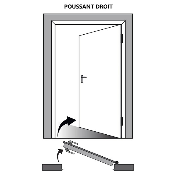 GD MENUISERIES - Bloc porte Décor Chêne Naturel Honey Oak  H204 x L93 cm Côte Tableau P.Droit - large