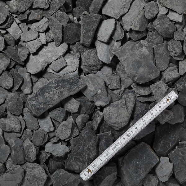 RO'MA NATURE - Paillage Ardoise Noire 30-90 mm - Lot de 2 big bag de 500 kg (12,5 m²) - large