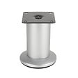 CENTRALE BRICO - Pied de meuble FS001 80 mm réglable chrome mat - vignette