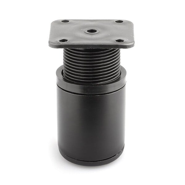 CENTRALE BRICO - Pied de meuble FA010 60 mm réglable noir mat - large