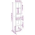 VIDAXL - vidaXL Bibliothèque Blanc 36x30x171 cm Bois d'ingénierie - vignette