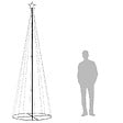 VIDAXL - vidaXL Arbre de Noël cône 310 LED Blanc chaud 100x300 cm - vignette