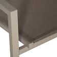 HAPPY GARDEN - Lot de 4 chaises en aluminium taupe - textilène taupe - vignette