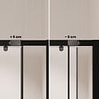 AURLANE - Porte de douche Pivotante Noir 80-90x185cm - Extensible de 78 à 90 cm - BLACK SLIDE 80 90 - vignette