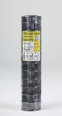DIRICKX - Grillage soudé plastifié M75 - Gris - 1 x 25 m - large