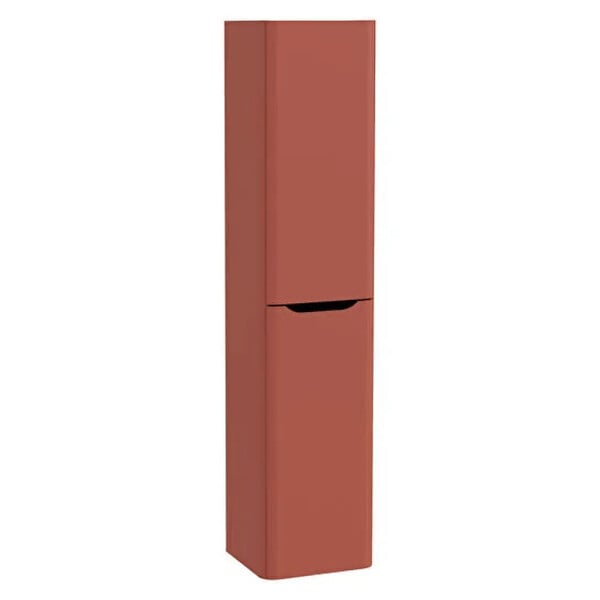 VITRA - Meuble vasque suspendu VitrA Sento Round 80cm Terracotta mat + Colonne version gauche - large