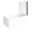VILLEROY ET BOCH - Baignoire droite Architectura acrylique 170 x 75 cm  + Pare bain droite AURYS Raywall Noir mat - vignette