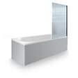 DURAVIT - Baignoire droite 160 X 70 D-Neo + Pare bain AURYS Raywall noir mat version droite - vignette