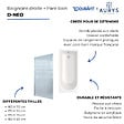 DURAVIT - Baignoire droite 160 X 70 D-Neo + Pare bain AURYS Raywall noir mat version droite - vignette