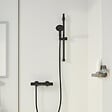 GROHE - Mitigeur douche thermostatique Precision Start + Ensemblede douche avec barre 2 jets + Panier douche - vignette