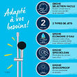 GROHE - Mitigeur douche thermostatique Precision Feel + Ensemble de douche Start 2 jets avec barre + Panier porte-savon - vignette