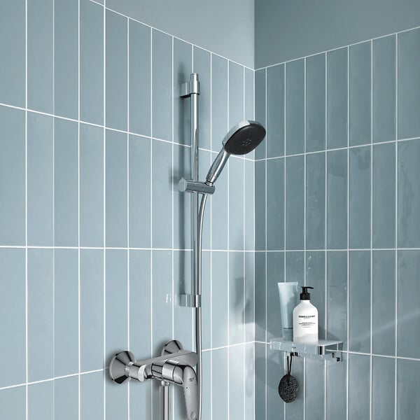 GROHE - Pack douche mécanique Swift 2023 avec ensemble de douhe Vitalio Comfort 110 et panier porte-savon - large