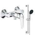 GROHE - Pack mitigeur douche mécanique Swift 2023 + Ensemble de douche 2 jets avec barre Chromé - vignette