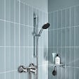 GROHE - Pack mitigeur douche mécanique StartLoop + Ensemble de douche 2 jets avec barre + Panier douche - vignette