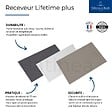 VILLEROY ET BOCH - Receveur de douche antidérapant 80 x 80  Lifetime Plus céramique blanc + Bonde blanc - vignette