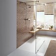 VILLEROY ET BOCH - Receveur de douche antidérapant 140 x 80  Lifetime Plus Cerasoft céramique blanc + Bonde chromé brossé - vignette