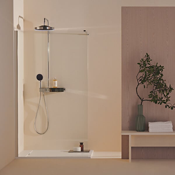 IDEAL STANDARD - Receveur de douche antidérapant Ultra Flat S I.Life recoupable avec bonde largeur 120 x 90 - large