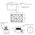 JACOB DELAFON - Receveur de douche 120 x 80 Gaspard extra-plat céramique + Kit de réhausse (5 pieds) + Bonde - vignette