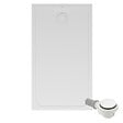 VILLEROY ET BOCH - Receveur de douche antidérapant 140 x 80  Lifetime Plus Cerasoft céramique blanc + Bonde blanc - vignette