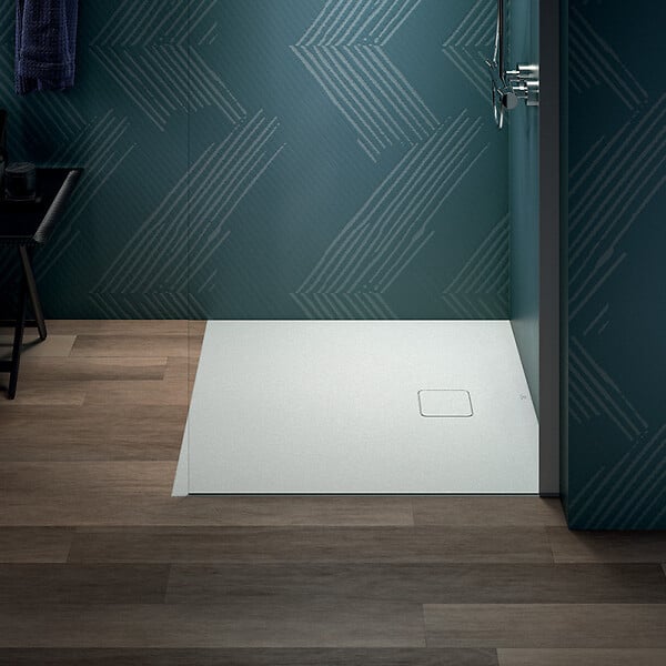 IDEAL STANDARD - Receveur de douche antidérapant Ultra Flat Evo recoupable avec bonde longueur 80 x 80 - large