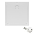 VILLEROY ET BOCH - Receveur de douche antidérapant 100 x 100  Lifetime Plus céramique blanc + Bonde blanc - vignette