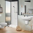 VILLEROY ET BOCH - Receveur de douche antidérapant 140 x 90  Lifetime Plus céramique blanc + Bonde blanc - vignette