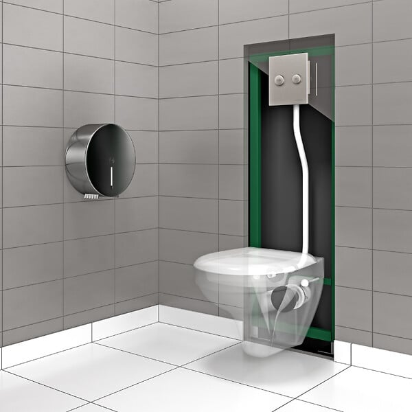 PRESTO - Bâti-support autoportant pour cuvette sans bride 1000 XL E DVA avec plaque - large