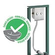 PRESTO - Bâti-support autoportant pour cuvette sans bride 1000 XL E DVA avec plaque - vignette