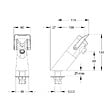 PRESTO - Robinet temporisé à manette souple sur plage pour lavabo Neo duo chromé 3l/min - vignette