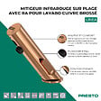 PRESTO - Mitigeur infrarouge sur plage avec RA pour lavabo Linea cuivre brossé - vignette