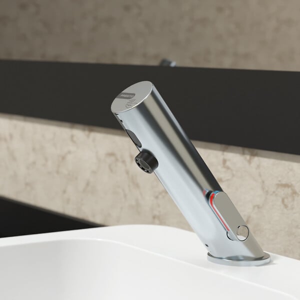 PRESTO - Mitigeur infrarouge sur plage avec RA pour lavabo Linea chromé - large