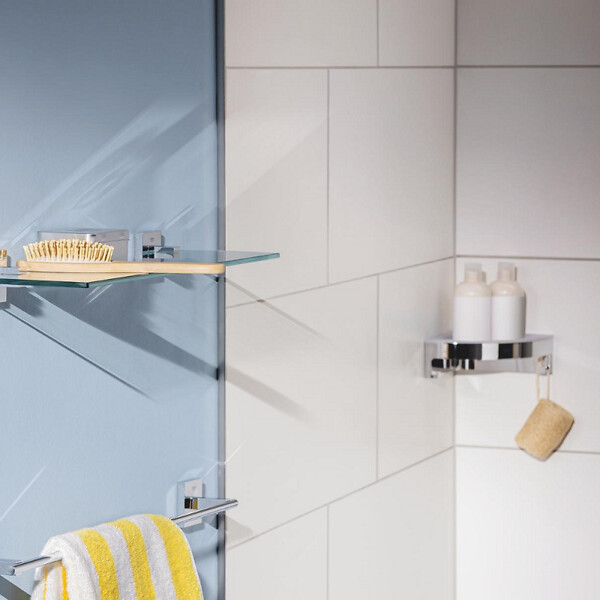 GROHE - Tablette d'angle Start Cube chromé - large