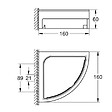 GROHE - Tablette d'angle Start Cube chromé - vignette