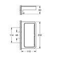 GROHE - Tablette rectangle Start Cube chromé - vignette