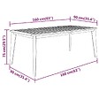 VIDAXL - vidaXL Table de jardin 160x90x75 cm Bois d'acacia solide - vignette
