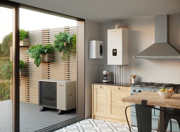 ATLANTIC - Pompe à chaleur hybride murale monobloc gaz Hybea 6 kW / 20 kW - ATLANTIC - 527430 - large
