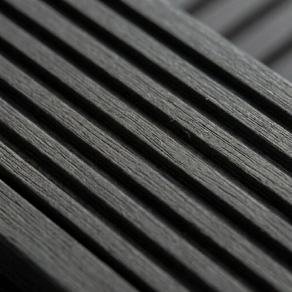 MCCOVER - PACK 1 m² lame de terrasse composite Maxima - Gris anthracite, L : 360 cm, l : 14 cm, E : 22mm - large
