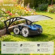 TECTAKE - Garage pour tondeuse robot DOMUS, résistant aux intempéries, 81 x 100 x 48 cm blanc transparent - vignette