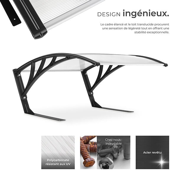 TECTAKE - Garage pour tondeuse robot DOMUS, résistant aux intempéries, 81 x 100 x 48 cm blanc transparent - large