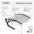 TECTAKE - Garage pour tondeuse robot DOMUS, résistant aux intempéries, 81 x 100 x 48 cm blanc transparent - vignette
