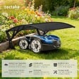 TECTAKE - Garage pour tondeuse robot DOMUS, résistant aux intempéries, 81 x 100 x 48 cm noir - vignette