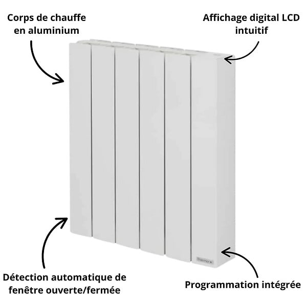 THERMOR - Pack 3 radiateurs électriques 1000 W + 1 radiateur 1500 W Baléares 2 - THERMOR - large