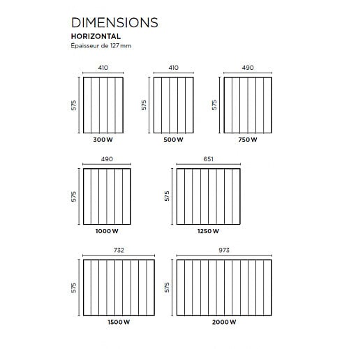 THERMOR - Pack 3 radiateurs électriques 1000 W + 1 radiateur 1500 W Baléares 2 - THERMOR - large