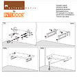 NATUREL - Naturel 1 x support porte serviette en inox, pour plan vasque Dolce 45 cm CONSOLE (KONZOLEH) - vignette