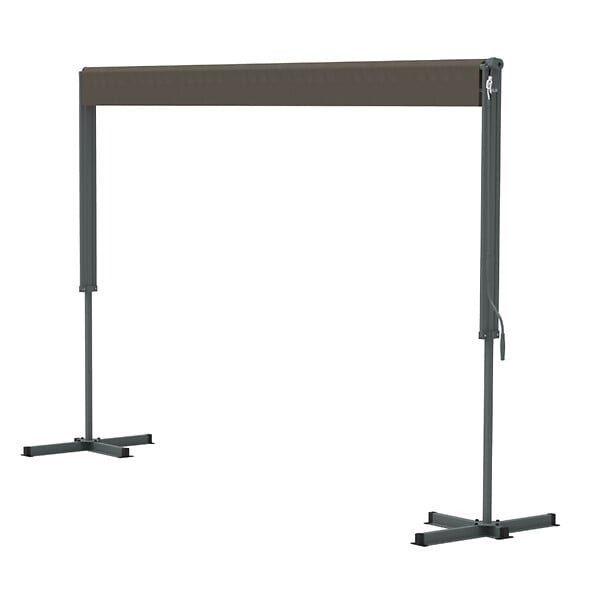 CONCEPT USINE - Store banne double pente manuel 4 x 1,5-1,5 m taupe  ISEO - large