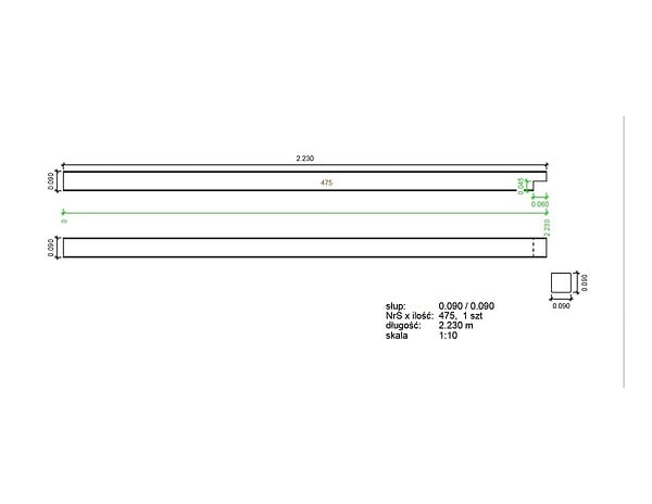 ALTANKA - Poteau pour pergola 90x90mm - ALT18 - large