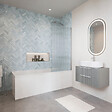 DURAVIT - Baignoire droite D-Code 160 x70 cm + Pare bain droit AURYS Raywall chromé - vignette