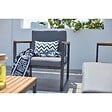 CONCEPT USINE - Salon de jardin bas en aluminium gris TAHINA - vignette